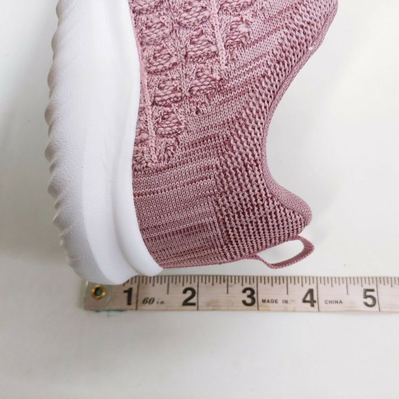 Sneakers Shoes Womens Purple Knit‎ Low Top Lace Up Wedge 6.5 EUR 36.5 New - Picture 7 of 9